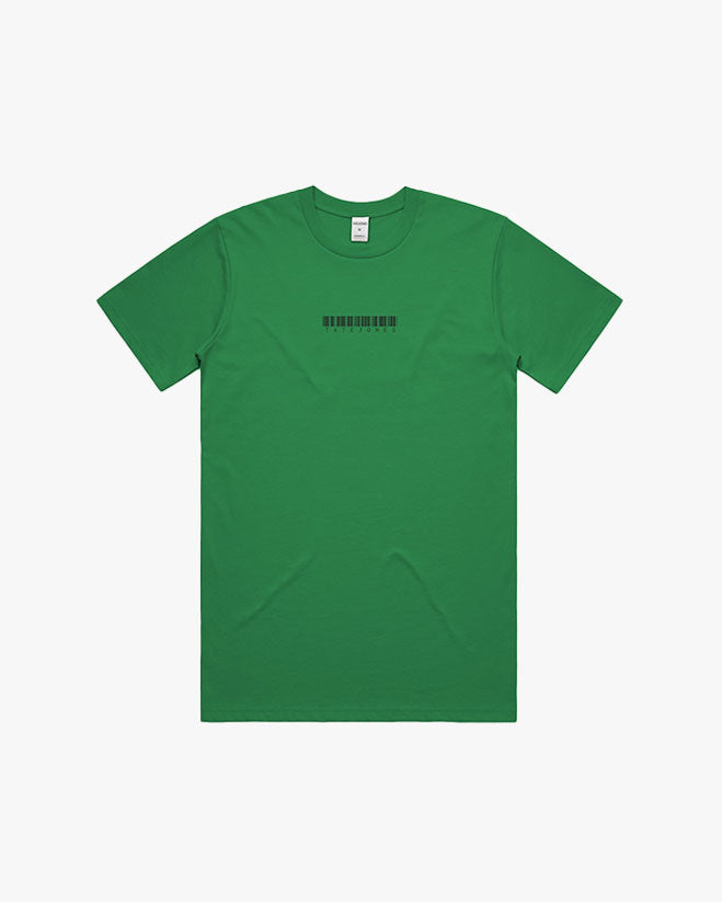 Unisex Green Barcode Graphic T-Shirt – TATEJONES