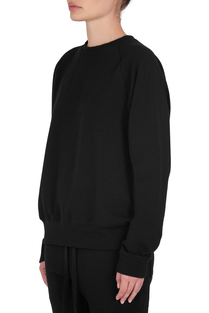 Women's Black Crew Sweatshirt | TATEJONES Women's Black Crew Sweatshirt | TATEJONES