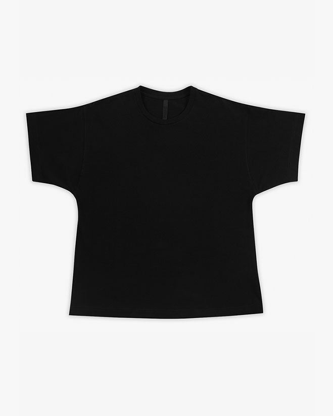 Women's black oversized t-shirt - TATEJONES