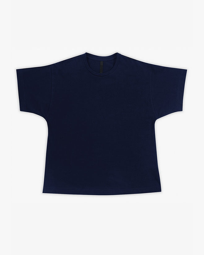 Women's navy oversized T-Shirt - Tatejones