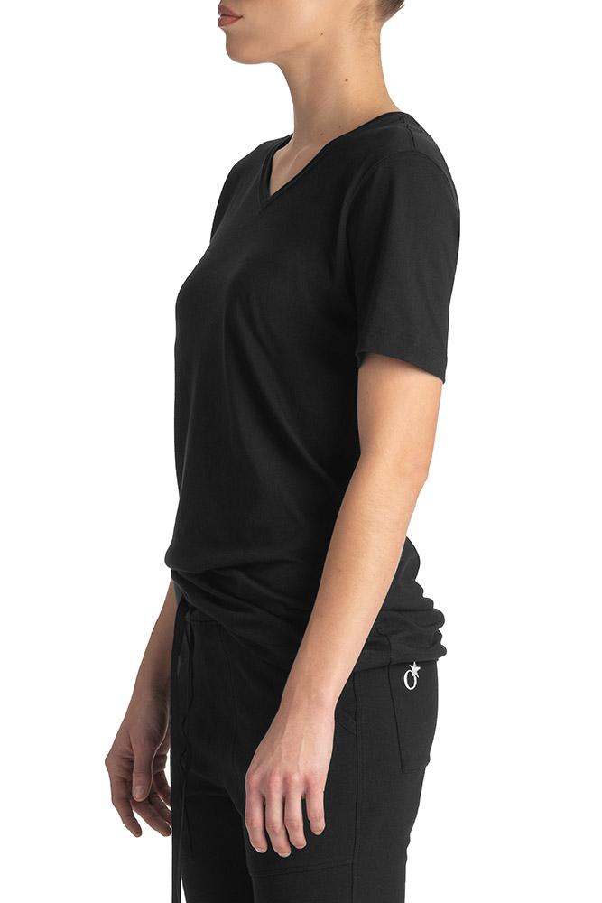 Women's Black V-Neck T-Shirt – TATEJONES