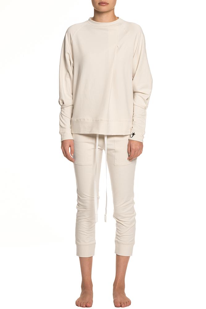 Women's White Cape Sweatshirt – TATEJONES