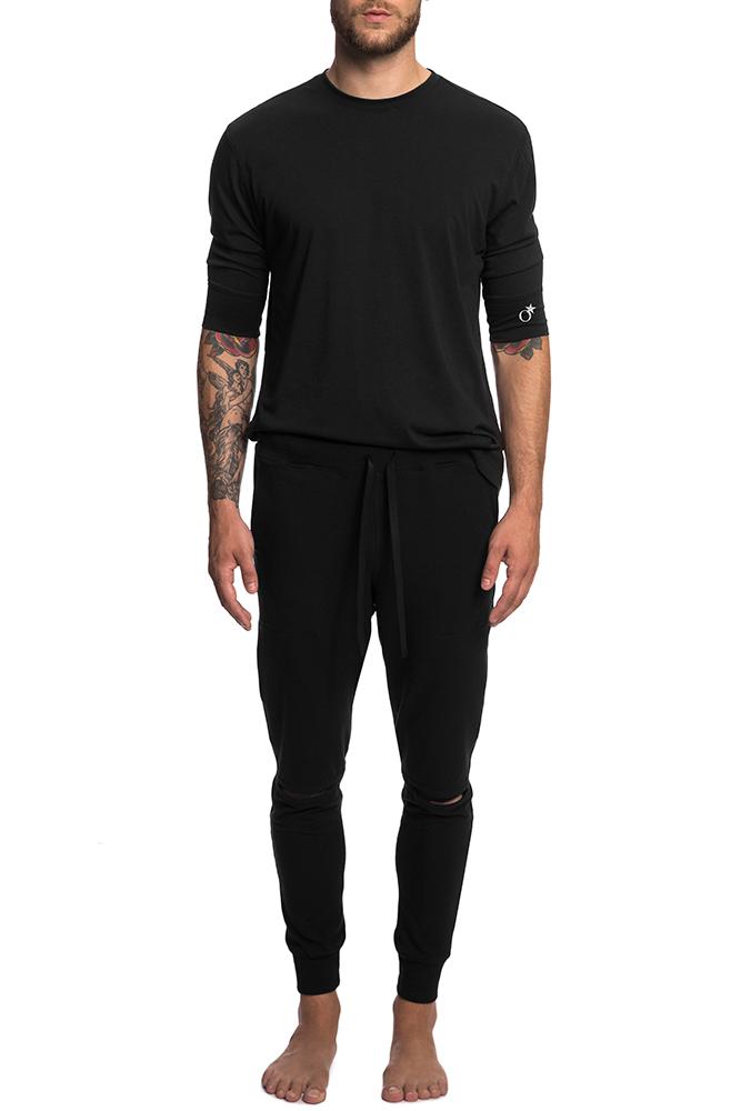 Men's Black quarter sleeve T-Shirt – TATEJONES