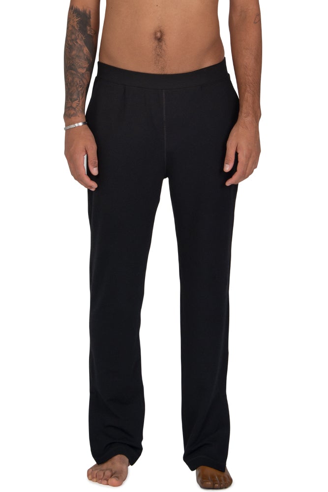 Men's Black Side Slit Sweatpants – TATEJONES